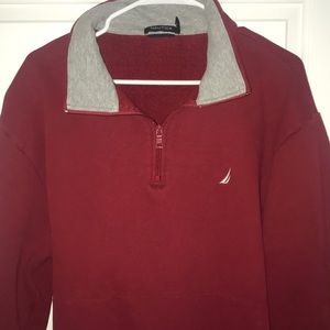 NAUTICA oversized quarter zip